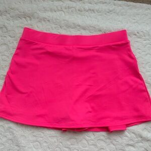 NWOT Varsity Neon Pink athletic skirt